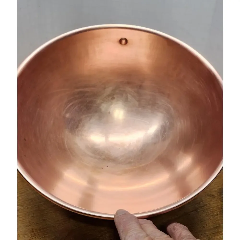 Vintage‎ Unbranded Copper Mixing Bowl 8.5